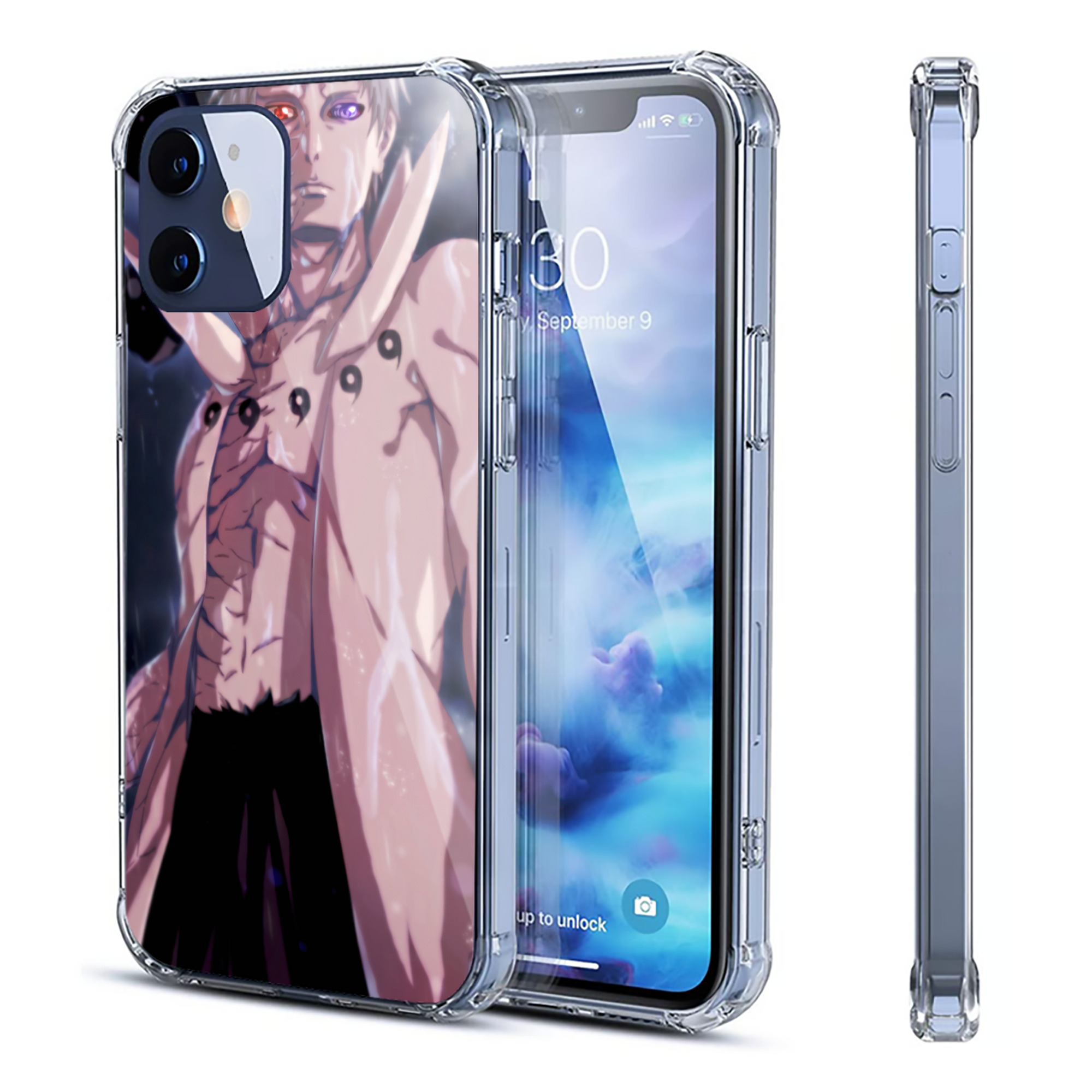 （画像用） NARUTO -ナルト- NARUTO -ナルト- 疾風伝 【iPhone 12シリーズ対応】透明スマホケース（クリアソフトケース）